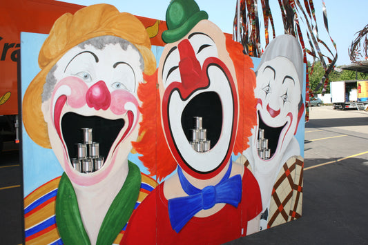 Büchsenwerfen "Clowns-Trio"